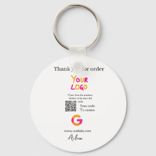 Porte-clés logo de site web d'entreprise de critique Google s
