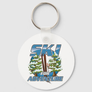 Porte-clés Logo de ski pour voyage d'aventure