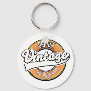 Porte-clés Logo de style vintage Broken Hill australia. Porte