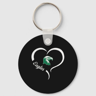 Porte-clés Logo de Thatcher Eagles Slogan demi-coeur