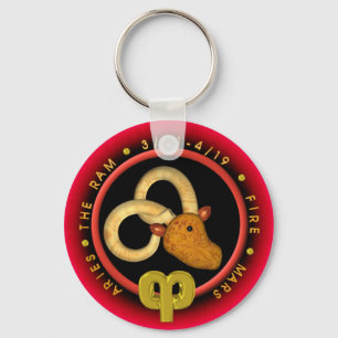 Porte-clés Logo de zodiaque de Bélier de Valxart
