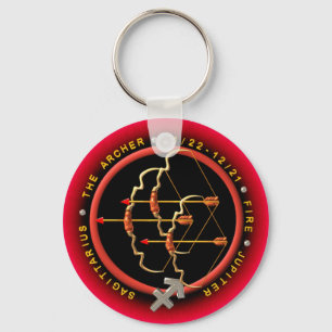 Porte-clés Logo de zodiaque de Sagittaire de Valxart