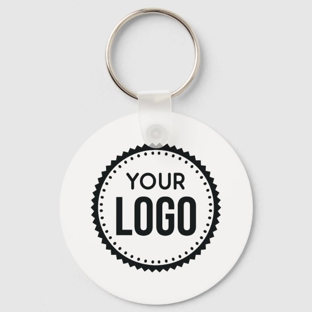 Porte-clés Logo d'entreprise personnalisé (Recto)