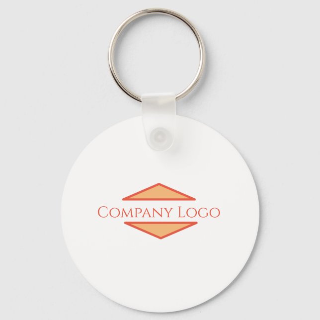 Porte-clés Logo d'entreprise personnalisé (Recto)