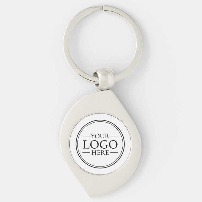 Porte-clés Logo d'entreprise personnalisé (Devant)