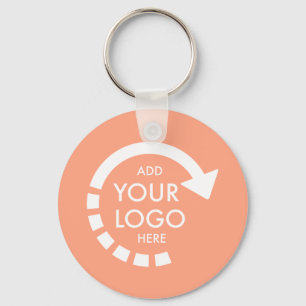 Porte-clés Logo d'entreprise personnalisé   Corail de Peachy
