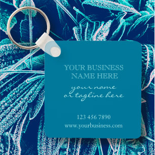 Porte-clés Logo d'entreprise personnalisé Promotionnel Aqua T