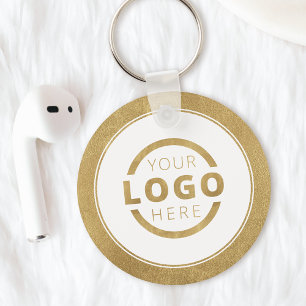 Porte-clés Logo d'entreprise promotionnel Gold personnalisé
