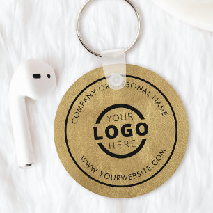 Porte-clés Logo d'entreprise promotionnel Gold personnalisé
