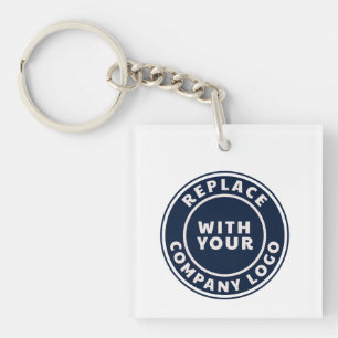 Porte-clés Logo d'entreprise simple personnalisé pour employé