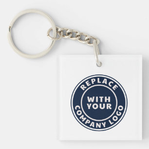 Porte-clés Logo d'entreprise simple personnalisé pour employé