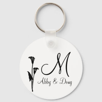 Porte-clés Logo do-it-yourself Tulip avec monogramme