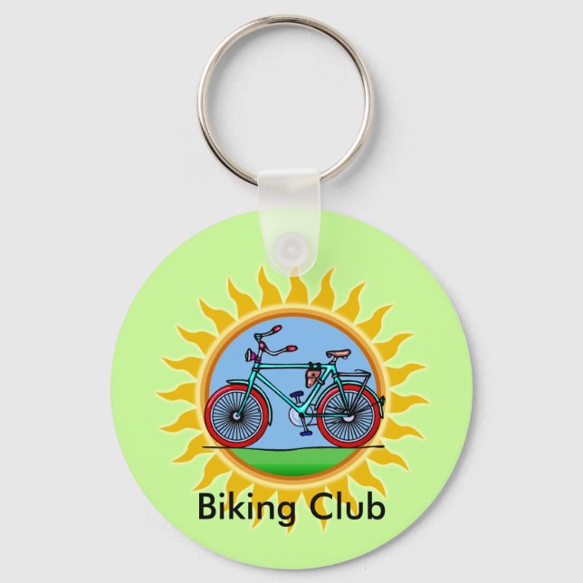 Porte-clés Logo du Club de cyclisme sur mesure (Recto)