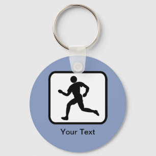 Porte-clés Logo du coureur personnalisable