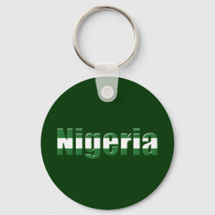 Porte-clés Logo du Nigéria dans les couleurs du drapeau