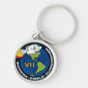 Porte-clés Logo du patch de mission NASA Apollo 7