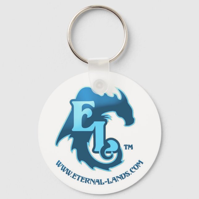 Porte-clés Logo EL - Bleu-Porte - clé (Recto)