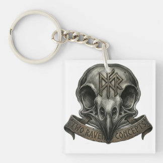 Porte-clés Logo en acrylique officiel de la marque Two Raven