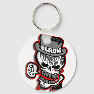 Porte-clés Logo gris de crâne de BMC