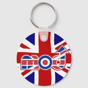 Porte-clés Logo Mod avec union Jack Arrière - plan