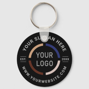 Porte-clés Logo personnalisé noir promotion
