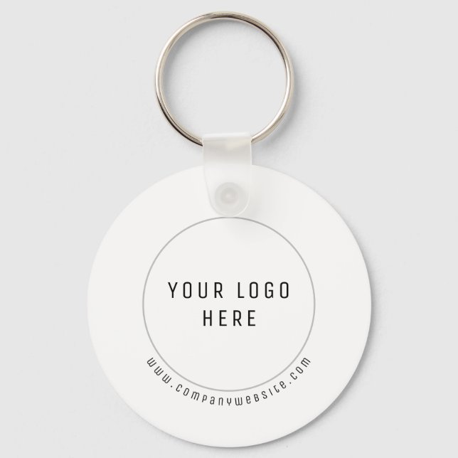 Porte-clés Logo personnalisé professionnel (Recto)
