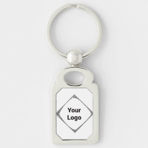 Porte-clés Logo personnalisé simple et élégant ici société g