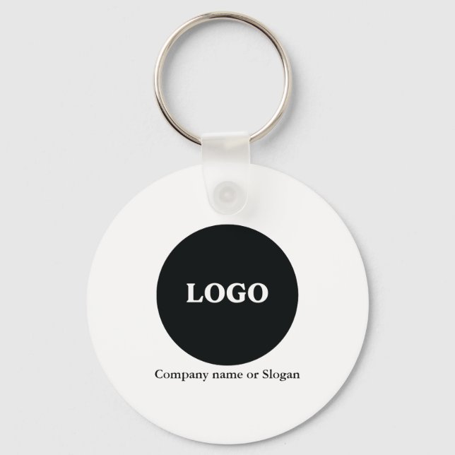 Porte-clés Logo Professionnel Personnalisé - Ajouter Votre Ph (Recto)