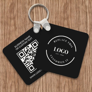 Porte-clés Logo professionnel personnalisé Code QR texte du s