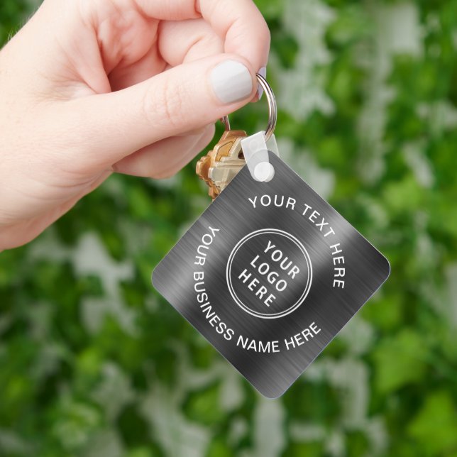 Porte-clés Logo promotionnel Argent (main)