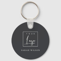 Logo promotionnel personnalisé minimal noir