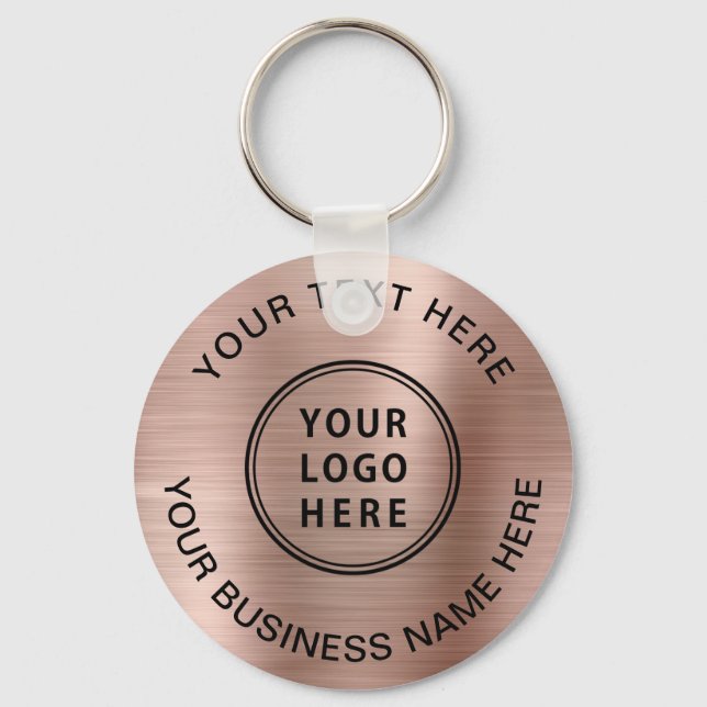 Porte-clés Logo promotionnel Rose Gold (Recto)