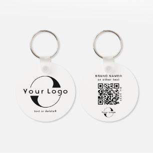 Porte-clés Logo recto verso et code QR sur Clean Company Busi