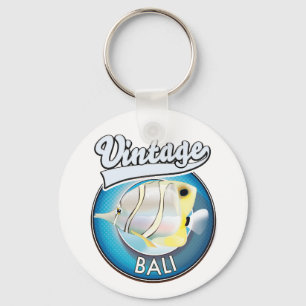 Porte-clés Logo rétro vintage Bali