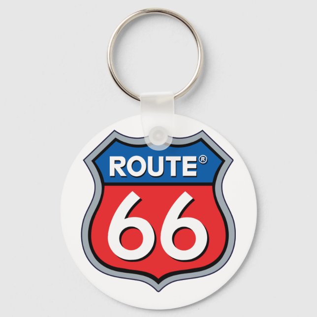 Porte-clés Logo Route 66 (Recto)