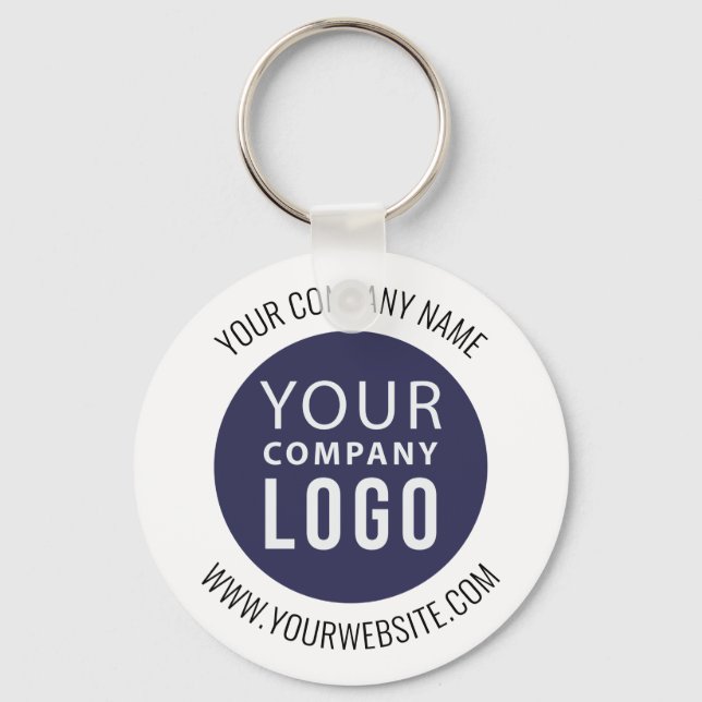 Porte-clés Logo simple promotionnel de l'entreprise (Recto)