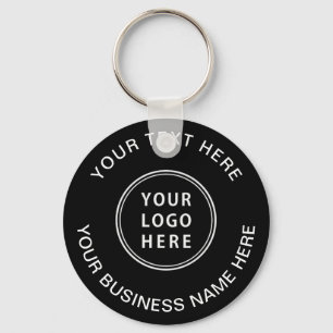 Porte-clés Logo simple promotionnel noir