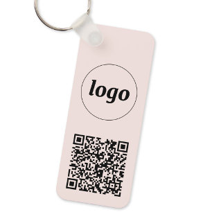 Porte-clés Logo simple QR Code Entreprise