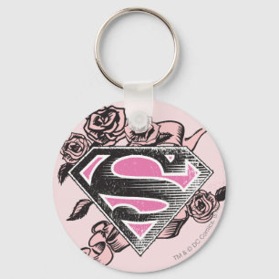 Porte-clés Logo Supergirl avec Rose