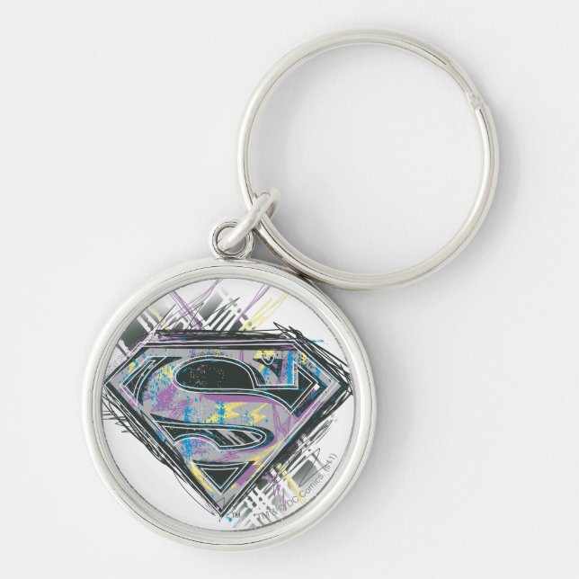 Porte-clés Logo Supergirl Scribbles (Devant)