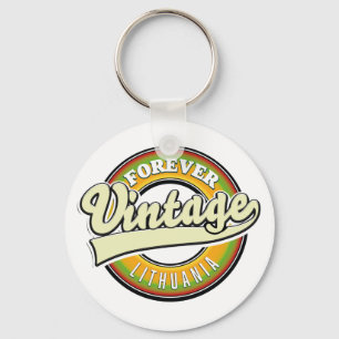 Porte-clés Logo vintage Lituanie pour toujours.