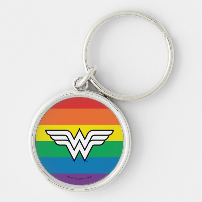 Porte-clés Logo Wonder Woman Rainbow (Devant)