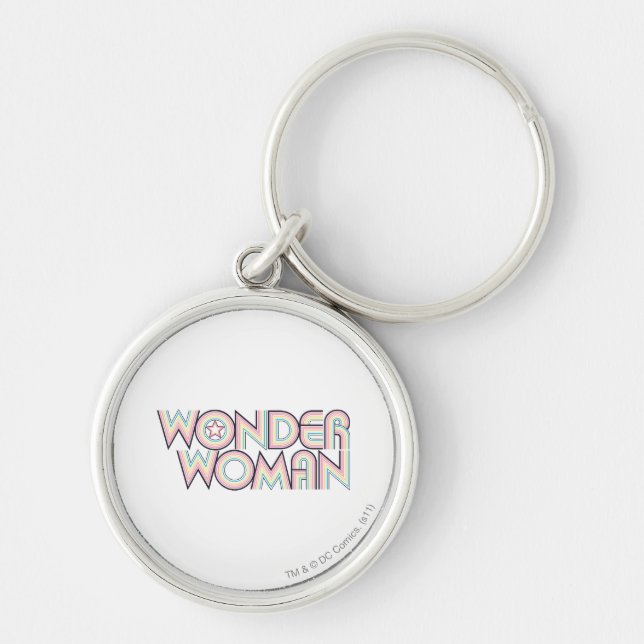 Porte-clés Logo Wonder Woman Rainbow (Devant)