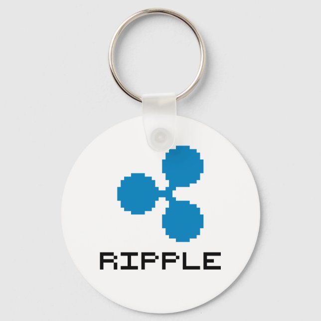 Porte-clés Logo XRP à 8 bits | Porte - clé de base (Recto)