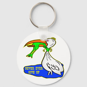 Porte-clés L'oiseau d'obstruction de grenouille abandonnent