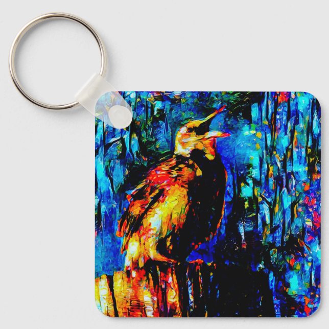 Porte-clés L'oiseau solitaire 2 (Recto)