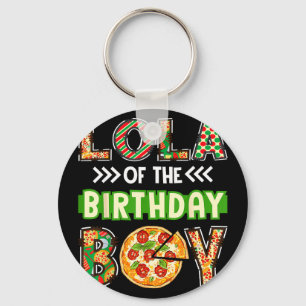 Porte-clés Lola du garçon anniversaire garçon amateur de pizz