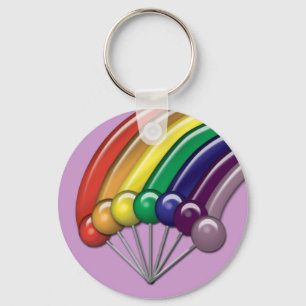 Porte-clés Lollipops et Rainbows Porte - clés personnalisable