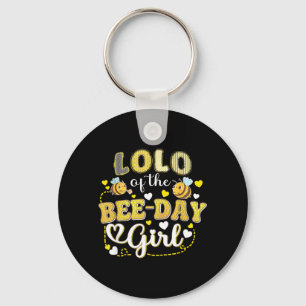 Porte-clés Lolo de la fille de l'anniversaire de la Bee-Day d