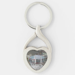 Porte-clés London Eye Cabine Heart Keychain
